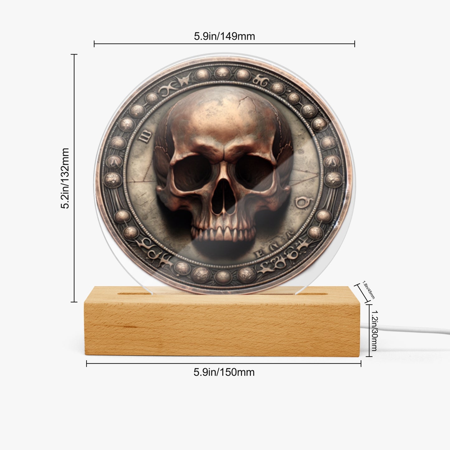 Acrylic Plaque with Stand - "Memento Mori" - Premium Acrylic Plaque from JetPrint Fulfillment - Just $12.75! Shop now at Concordia Style Boutique