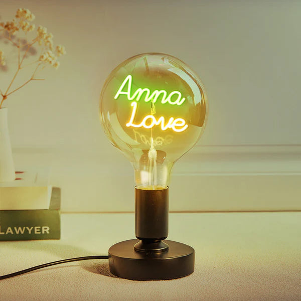 Personalized Custom Vintage Edison Led Filament Modeling Lamp with Custom Text - Soft Light Bulbs- Decorative Colorful Lights Led - Personalized Gift - Premium Lamp from Concordia Style Boutique - Just $25.20! Shop now at Concordia Style Boutique
