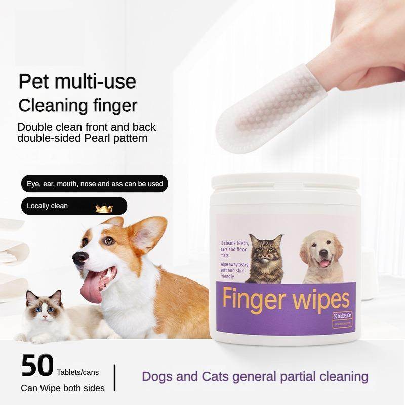 3-in-1 Pet Finger Wet Wipes For Dogs & Cats - Concordia Style Boutique