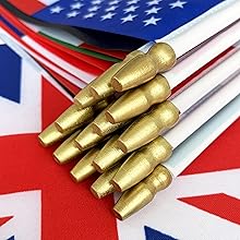 TSMD US American Stick Flags Small Mini USA Hand Held Flags,July 4th Decoration,Veteran Party,Memorial Day,5x8 Inch,12 Pack - Concordia Style Boutique