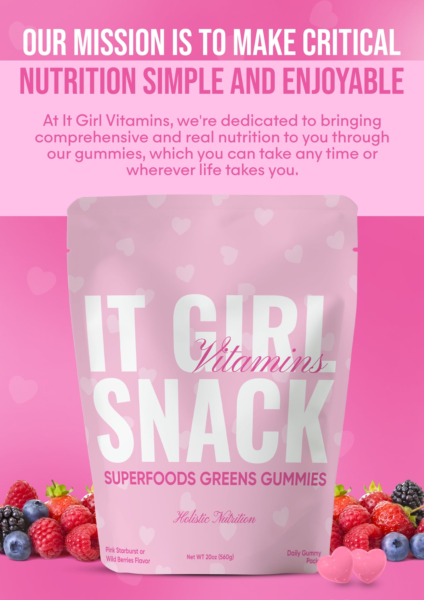 It Girl Snack - Superfood Greens Gummies