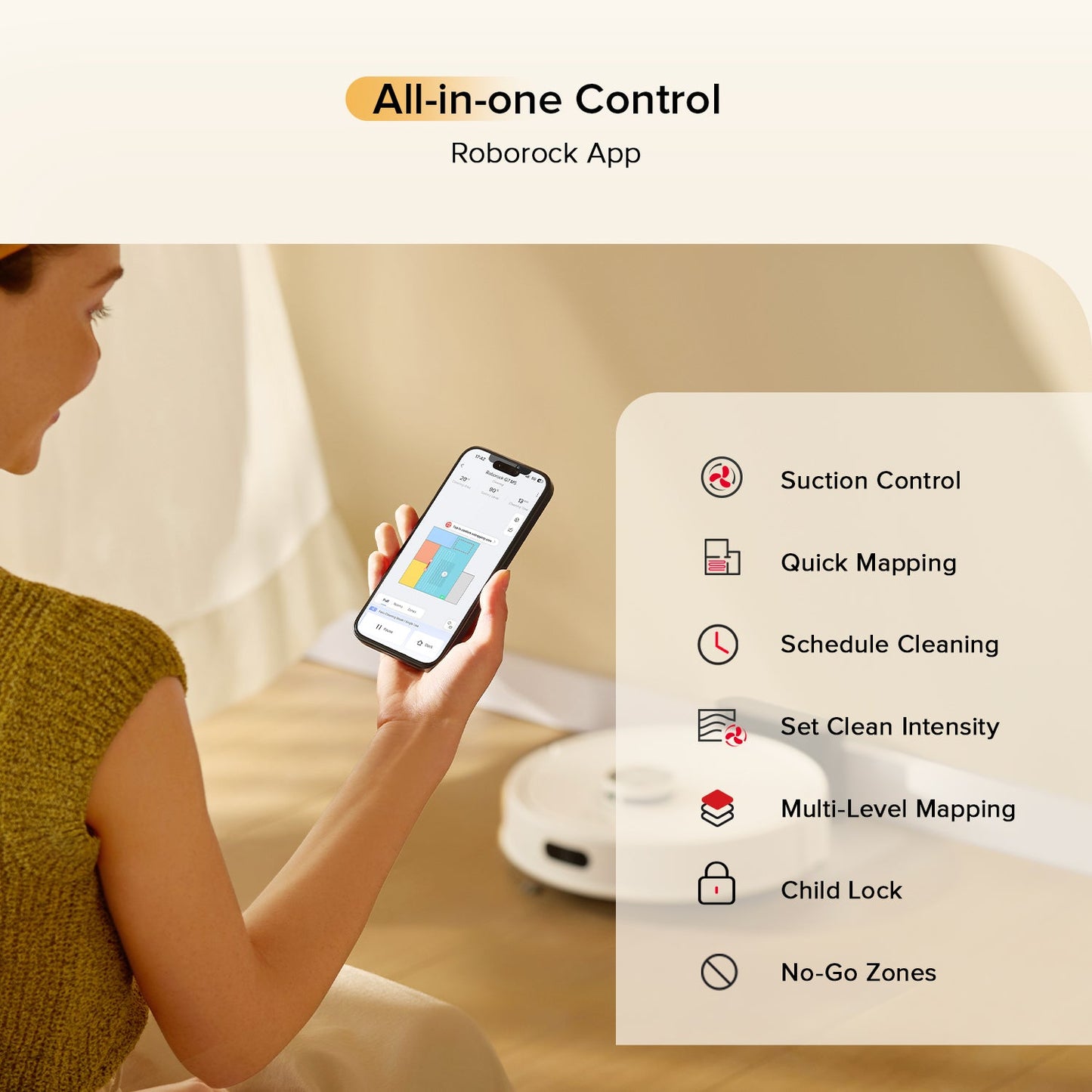 Roborock Q7 M5 Robot Vacuum and Mop with 10,000 Pa Power Suction (Upgraded from Q7 Max)