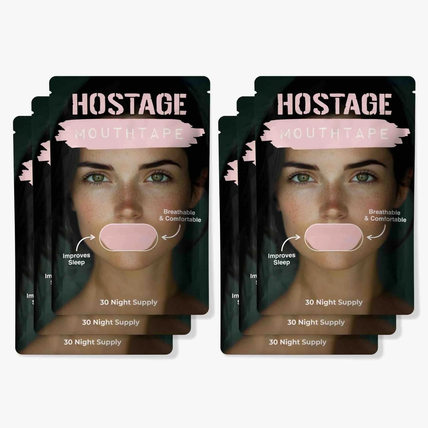 Hostage Mouth Tape - Reduces Snoring and; Enhances Sleep Quality