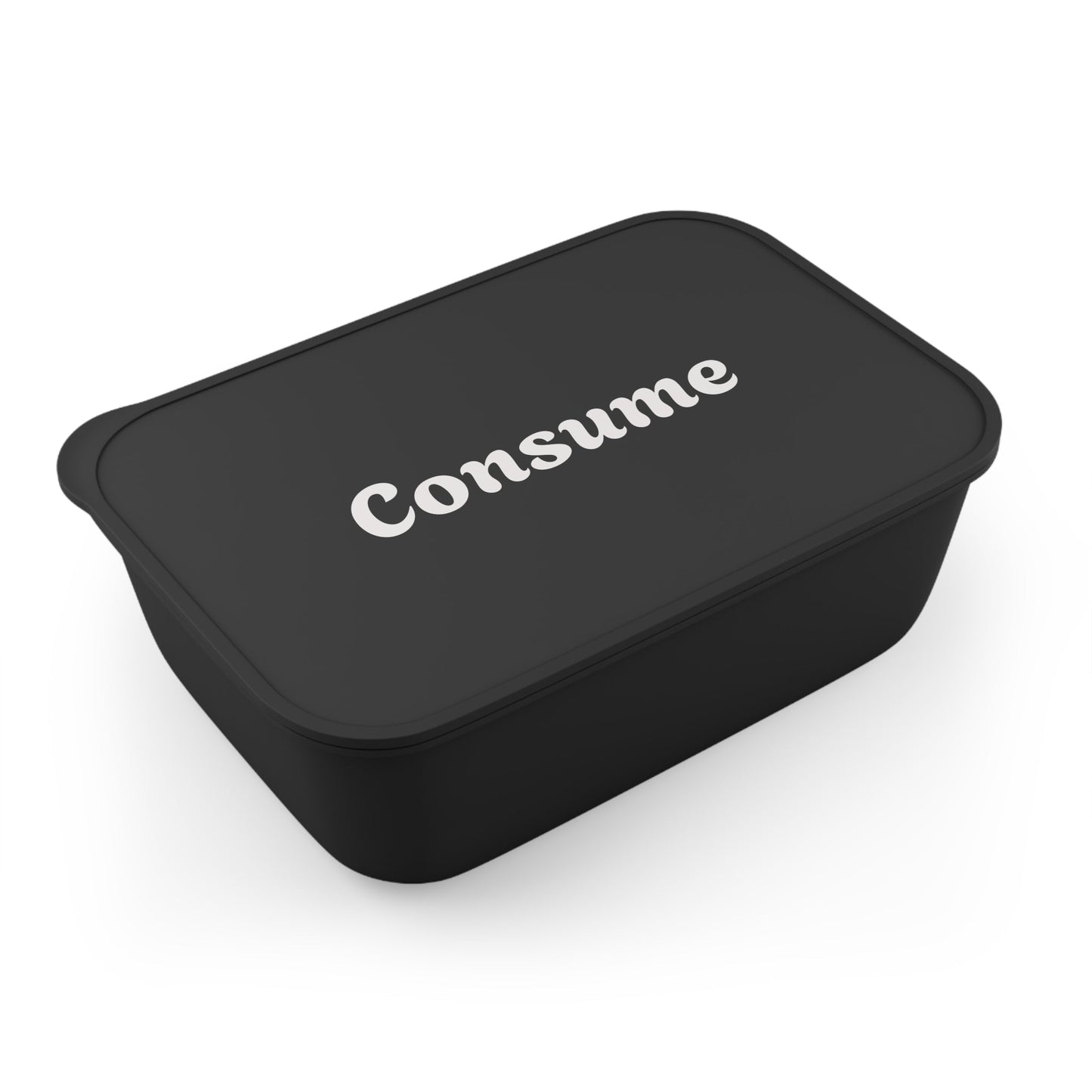 Eco-Friendly Bento Box for Meal Prep - 'Consume' Design with Utensils - Premium Bento Box from Concordia Style Boutique - Just $35.65! Shop now at Concordia Style Boutique