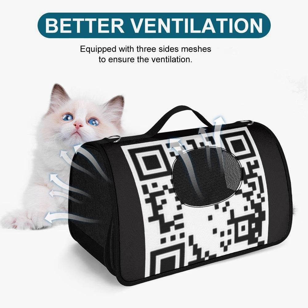 QR Code - Pet Carrier Bag - Concordia Style Boutique