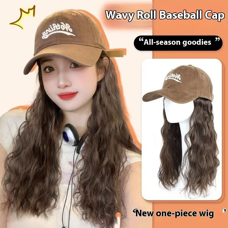 Wig Hat Integrated Fashion Large Wig - Full-head Wig - Concordia Style Boutique