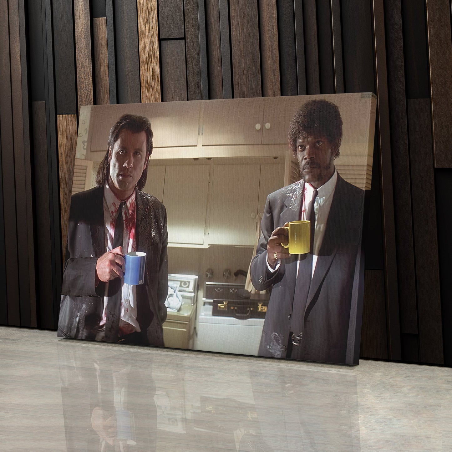 Pulp Fiction Coffee Scene Canvas – Tarantino Movie Wall Art