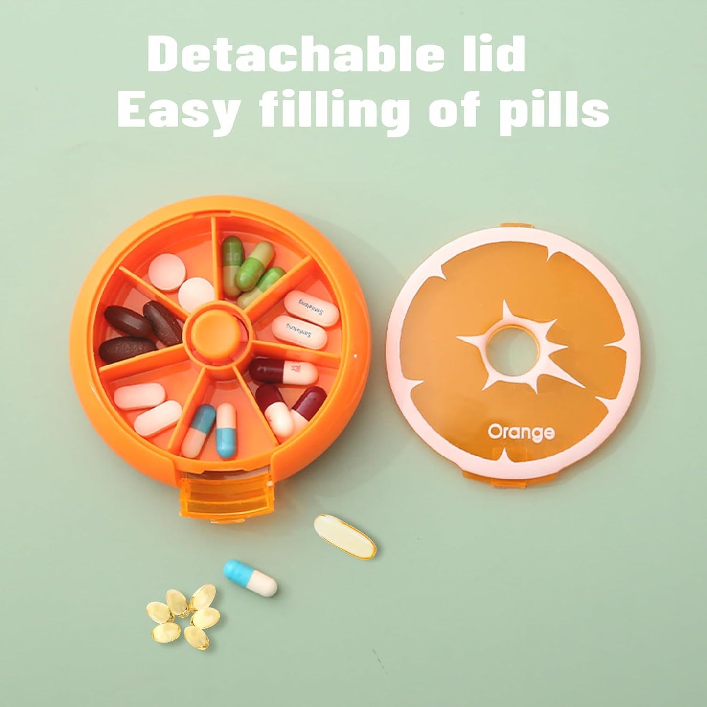 Pill Case / Pill Box - Weekly - 3 Times Daily - 7 Compartments - Large Medicine Pill Organizer (1 Piece))