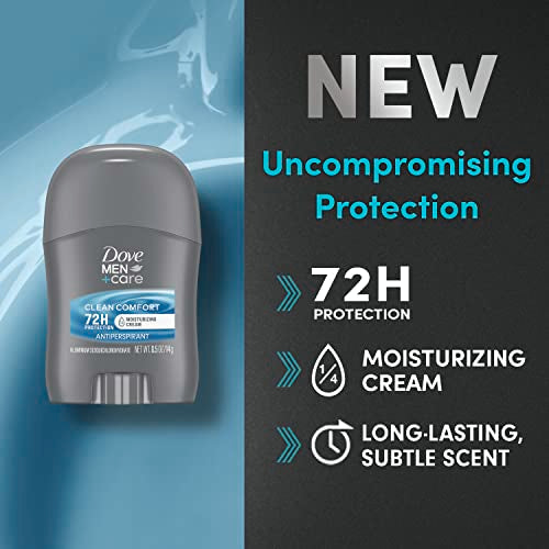 DOVE MEN + CARE Antiperspirant Deodorant Stick Clean Comfort 72-Hour Sweat and Odor Protection Antiperspirant for Men With 1/4 Moisturizing Cream 0.5 oz (Packaging May Vary) - Premium from Concordia Style Boutique - Just $3.18! Shop now at Concordia Style Boutique