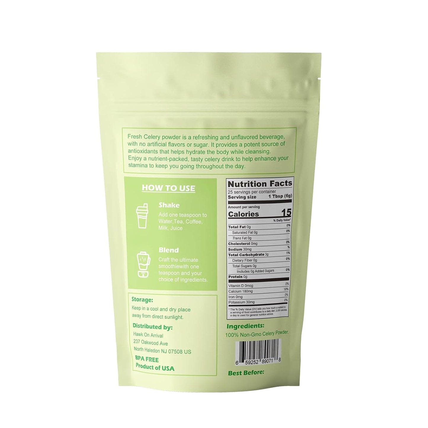 Celery Powder - 100% Nature Fresh - Concordia Style Boutique