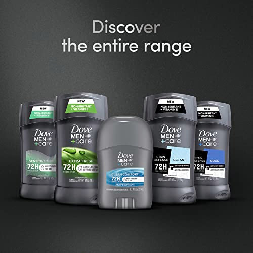DOVE MEN + CARE Antiperspirant Deodorant Stick Clean Comfort 72-Hour Sweat and Odor Protection Antiperspirant for Men With 1/4 Moisturizing Cream 0.5 oz (Packaging May Vary) - Premium from Concordia Style Boutique - Just $3.18! Shop now at Concordia Style Boutique