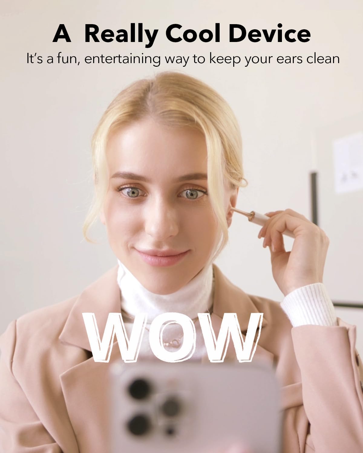 Bebird M9 Ear Care Wax Removal Tool Camera Cleaning Kit- Wireless Cleaner Ear Viewing Scope OTO-Scope with Camera & Light