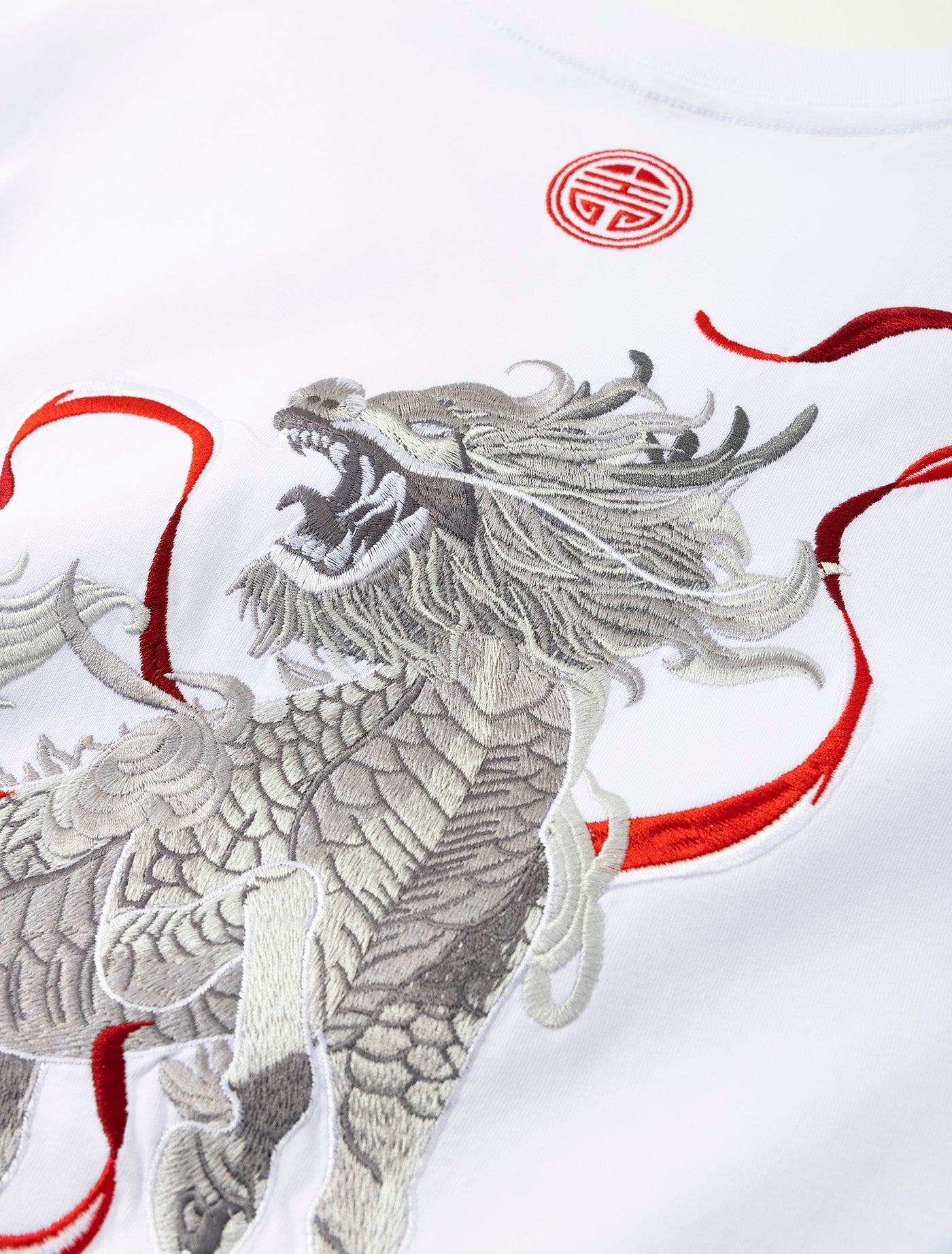 KH755 Raging Kirin Embroidery Tee - Concordia Style Boutique
