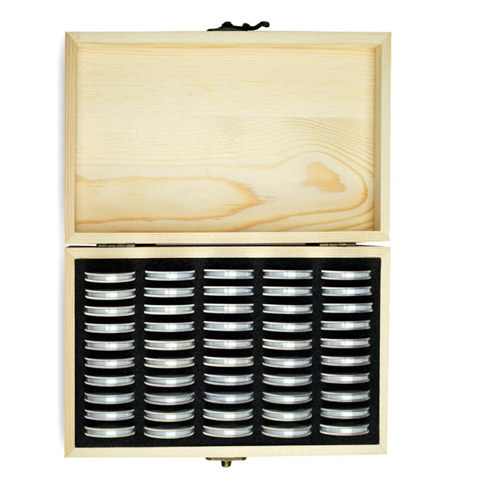 Wooden Round Commemorative Coin Box - Concordia Style Boutique
