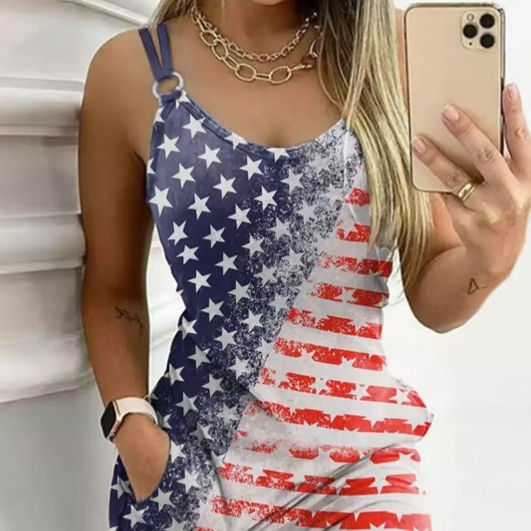 Day Dress - "Americana" - Premium Day Dress from Concordia Style Boutique - Just $26.78! Shop now at Concordia Style Boutique