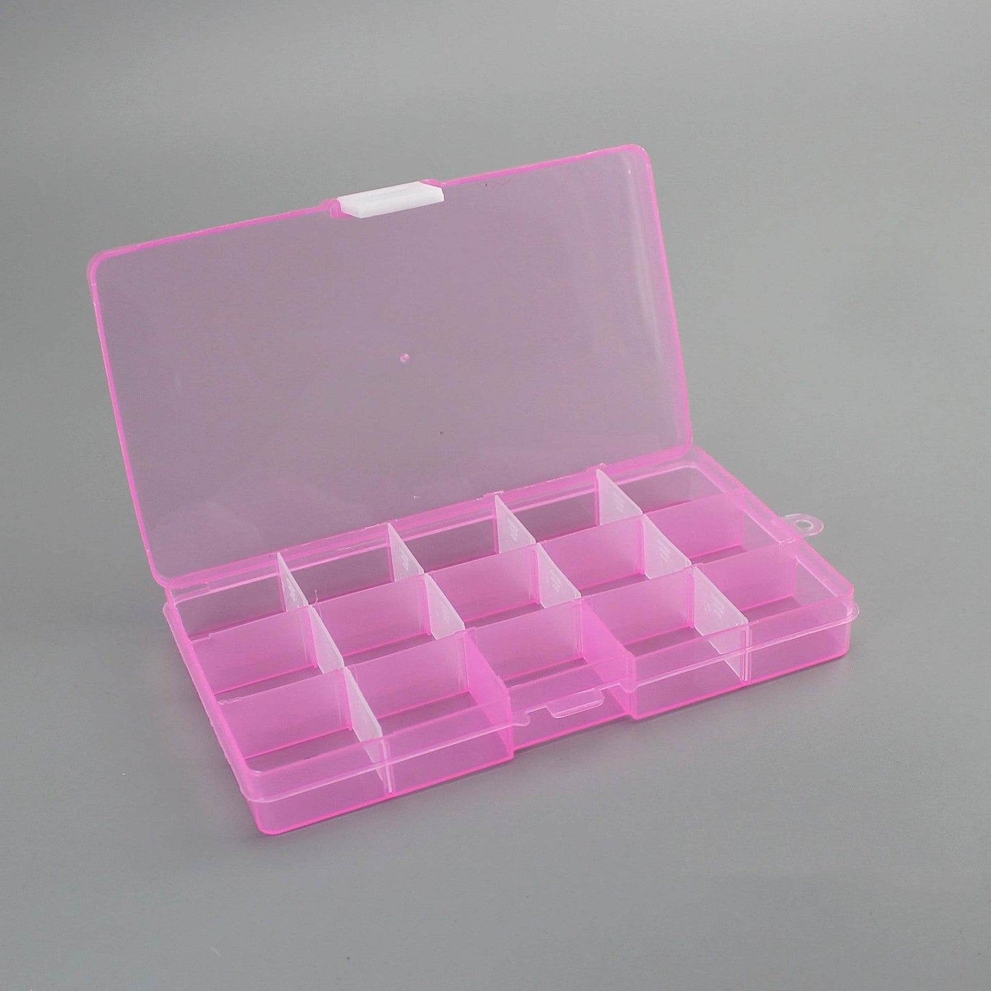 Plastic 15 compartment transparent storage box - Concordia Style Boutique