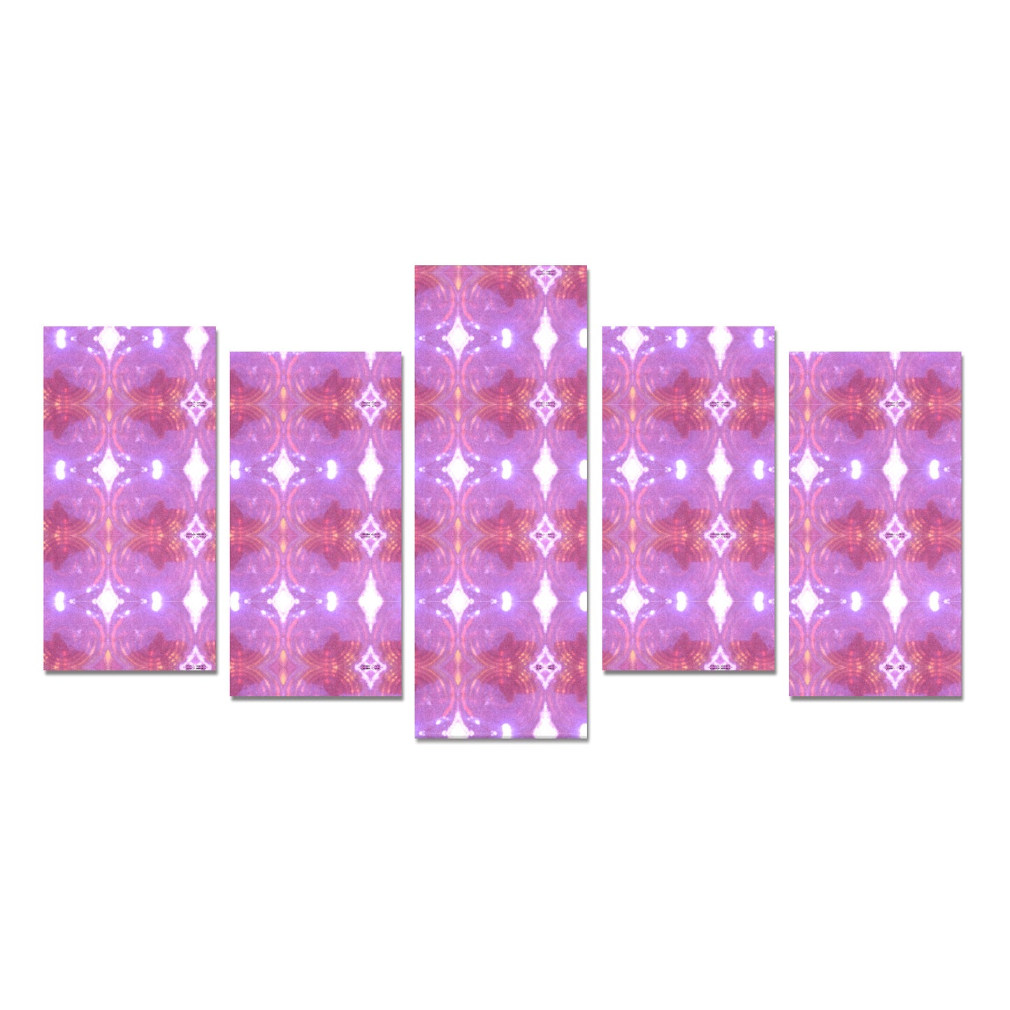 Canvas Wall Art Prints (No Frame) 5-Pieces - "Pink" - Premium Canvas Wall Art Prints from Concordia Style Boutique - Just $48.58! Shop now at Concordia Style Boutique