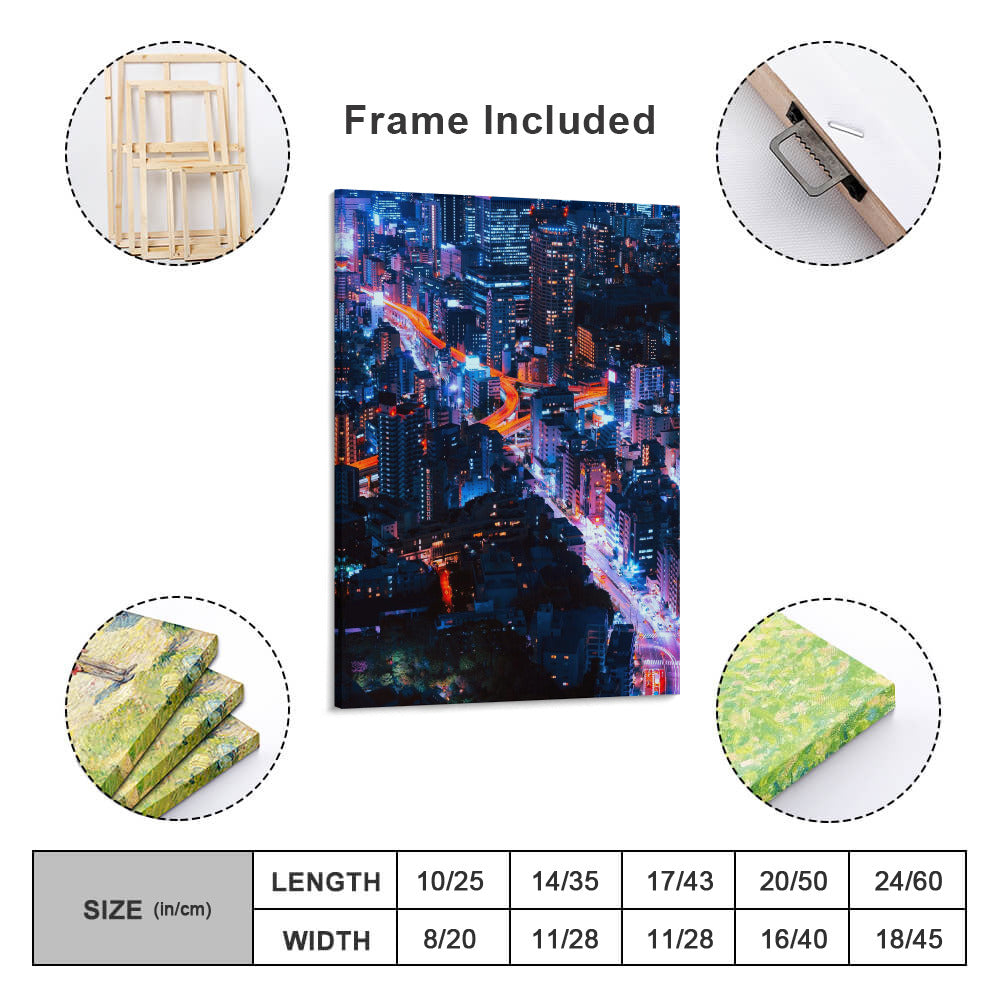 Canvas Print Multiple sizes Unframed & Framed (Vertical) -"The City" - Premium Artwork from Concordia Style Boutique - Just $55.98! Shop now at Concordia Style Boutique
