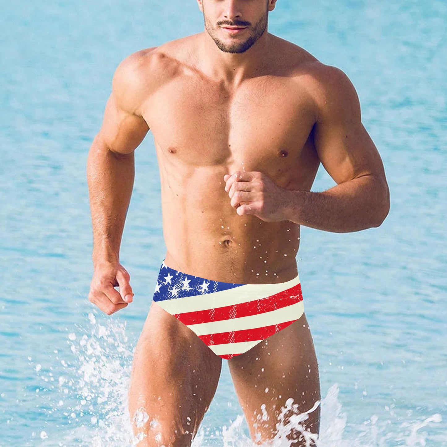 Men's Swimming Briefs - "Americana"" - Premium Swimming Briefs from Concordia Style Boutique - Just $25.10! Shop now at Concordia Style Boutique