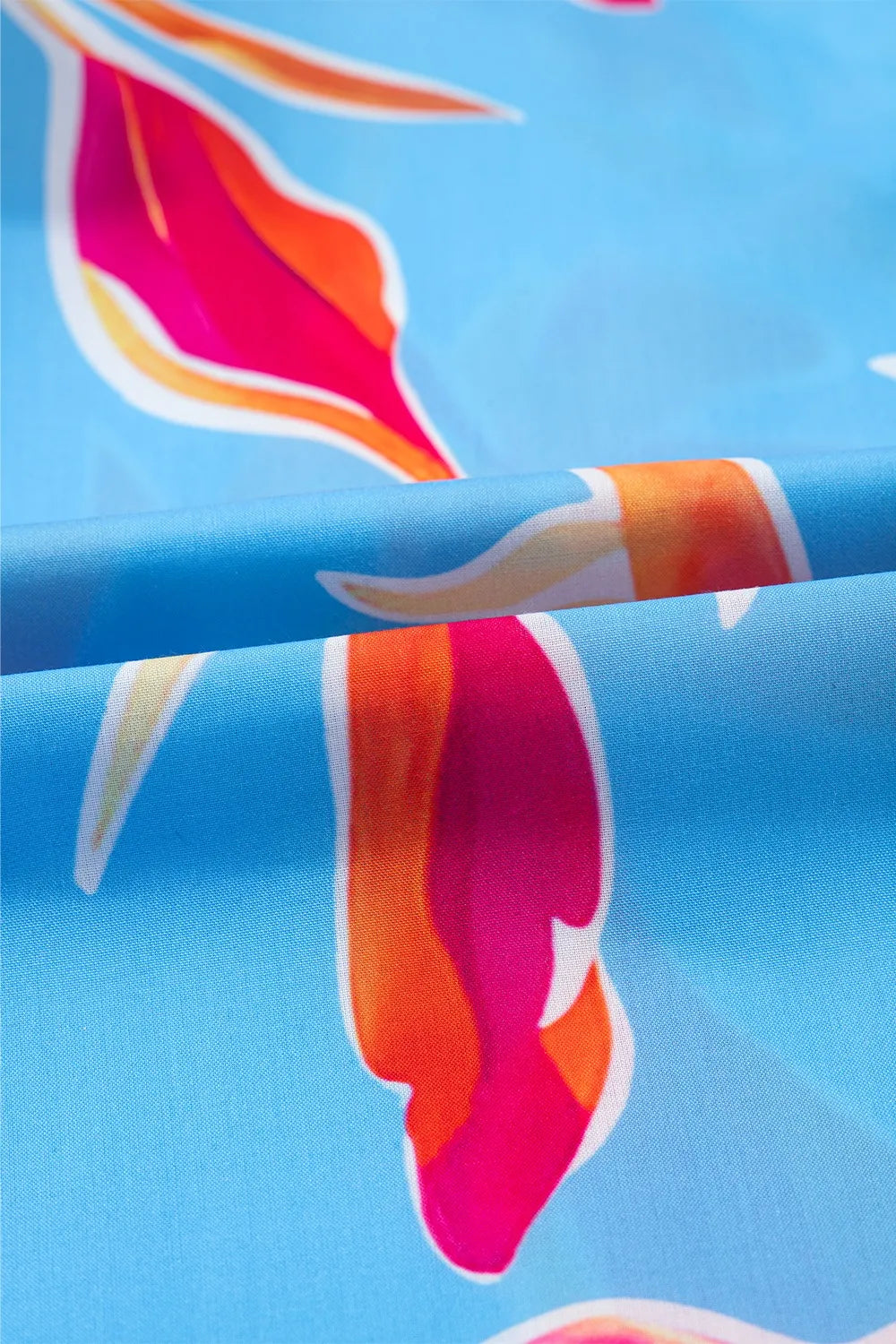 Floral Print Notched Pompom Trim Flutter Sleeve Blouse - Concordia Style Boutique