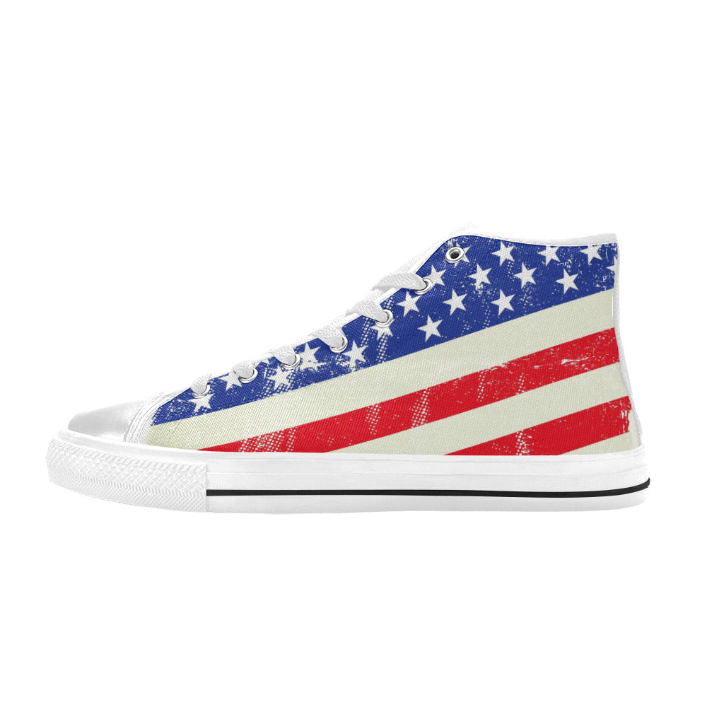 Aquila High Top Canvas Men's Shoes - "Americana" - Premium Canvas Men's Shoes from Concordia Style Boutique - Just $50.80! Shop now at Concordia Style Boutique