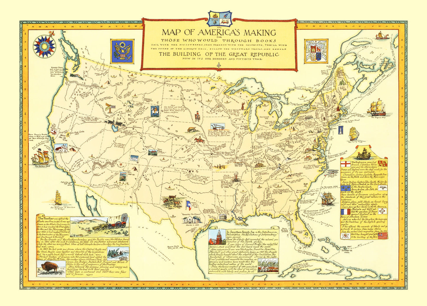 Map of America's Making 1926