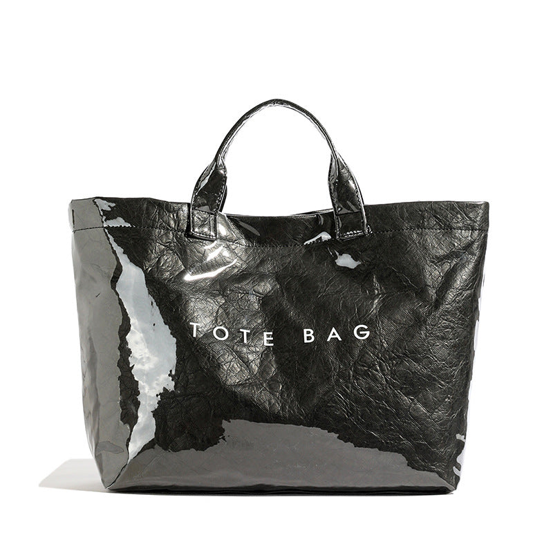 Vintage PVC tote with DuPont lettering - Premium PVC tote from Concordia Style Boutique - Just $23.38! Shop now at Concordia Style Boutique