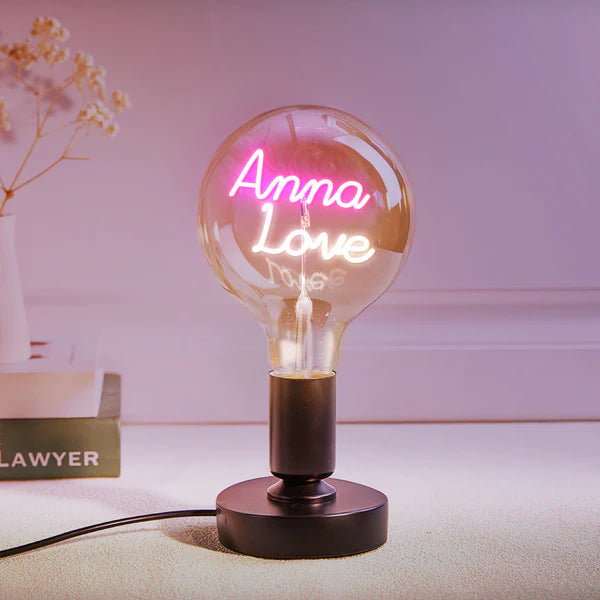 Personalized Custom Vintage Edison Led Filament Modeling Lamp with Custom Text - Soft Light Bulbs- Decorative Colorful Lights Led - Personalized Gift - Premium Lamp from Concordia Style Boutique - Just $25.20! Shop now at Concordia Style Boutique