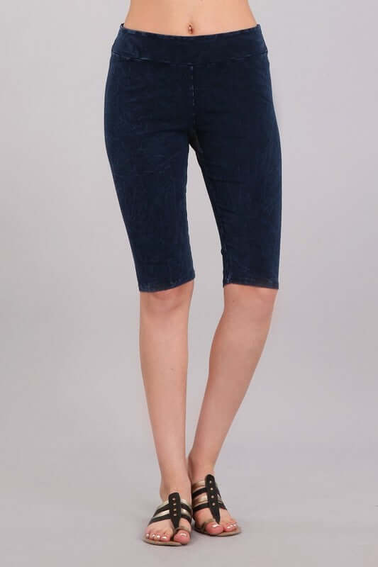 Ladies Longer Length Biker Shorts Made in USA - Concordia Style Boutique