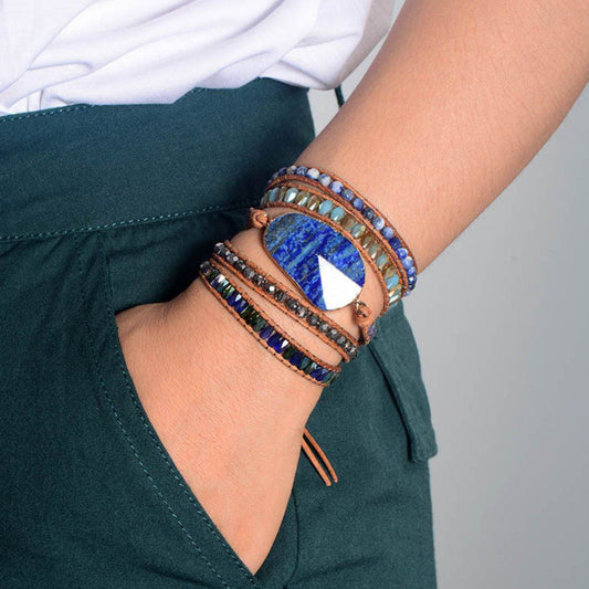 Lapis Lazuli Layered Bracelet - Concordia Style Boutique