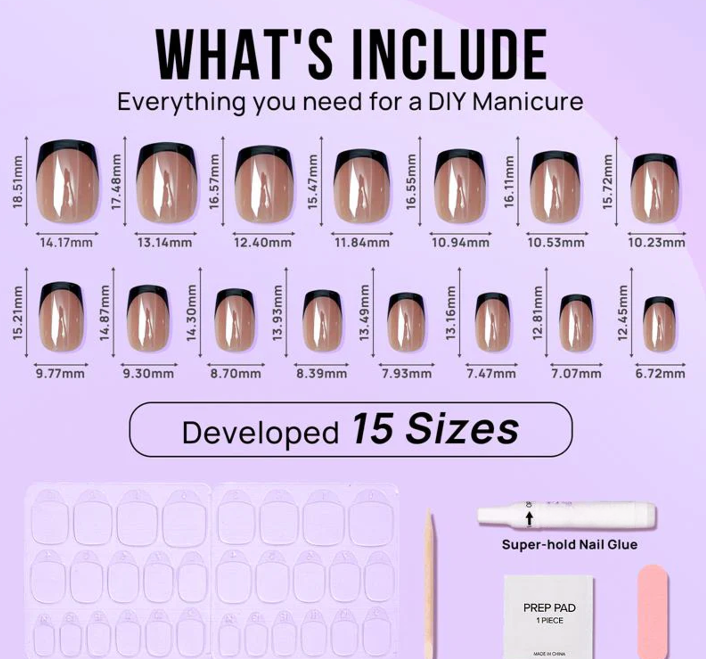 Braveheart Short Square Nails - Press On Nails | Long Lasting & Reusable - Concordia Style Boutique