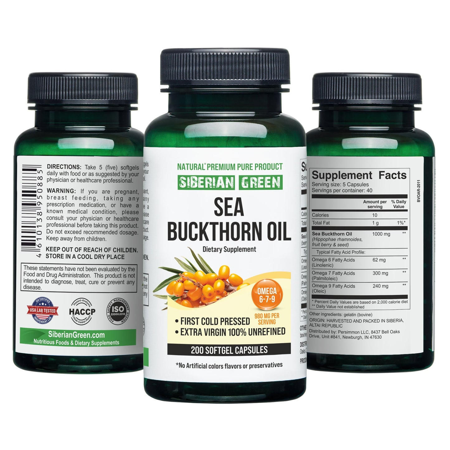 Pure Sea Buckthorn Oil Capsules – Max Potency for Optimal Health - Concordia Style Boutique