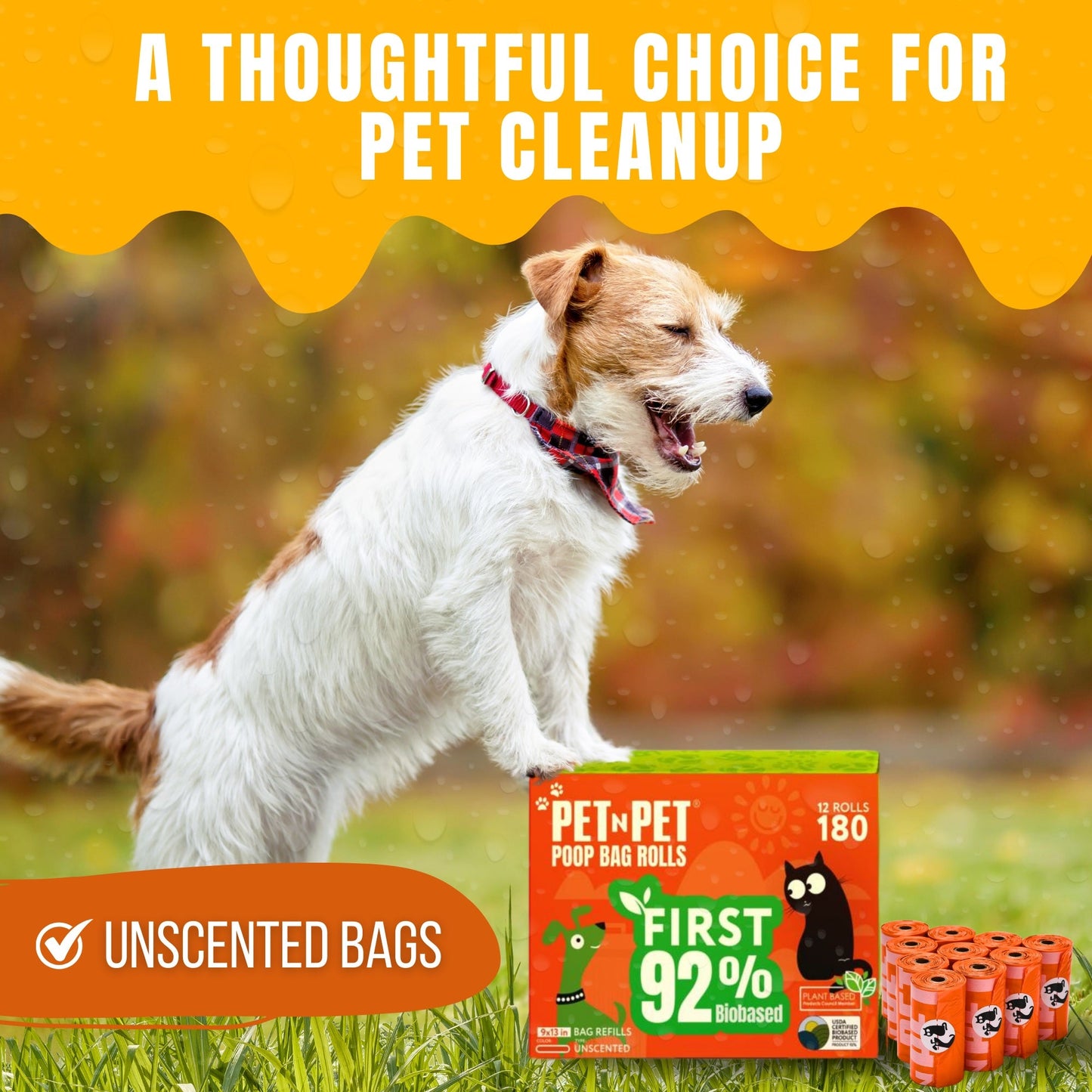 92% Biobased Poop Bags