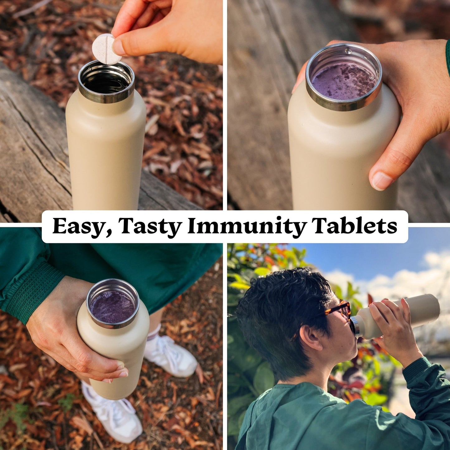 STRAWBERRY Immunity Tablets for Daily Immune Support (8 Tubes, 80 Servings) - Concordia Style Boutique