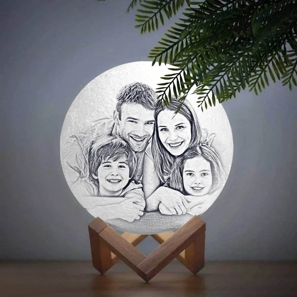Customize Yourself - 3D Printed Photo Lunar Light Moon Lamp - Concordia Style Boutique