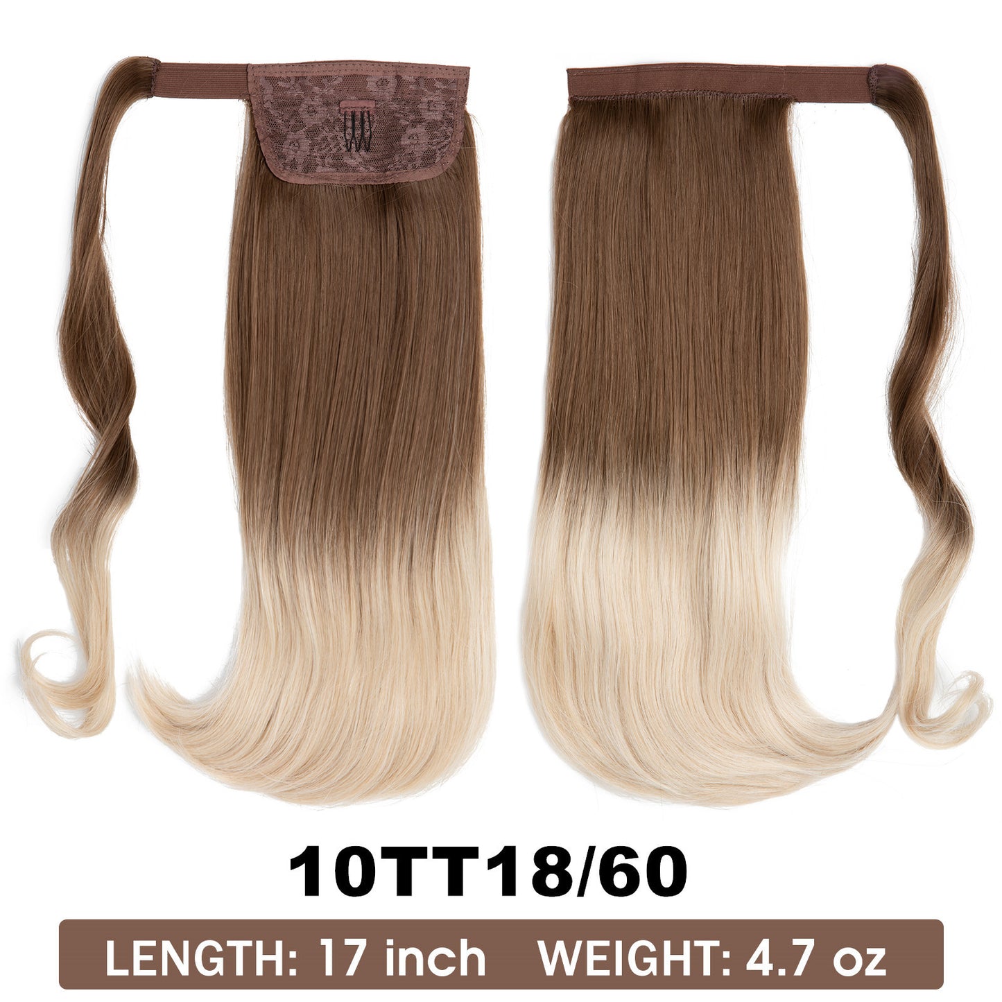 Wig Ponytail Long Straight Hair Elastic Velcro - Concordia Style Boutique