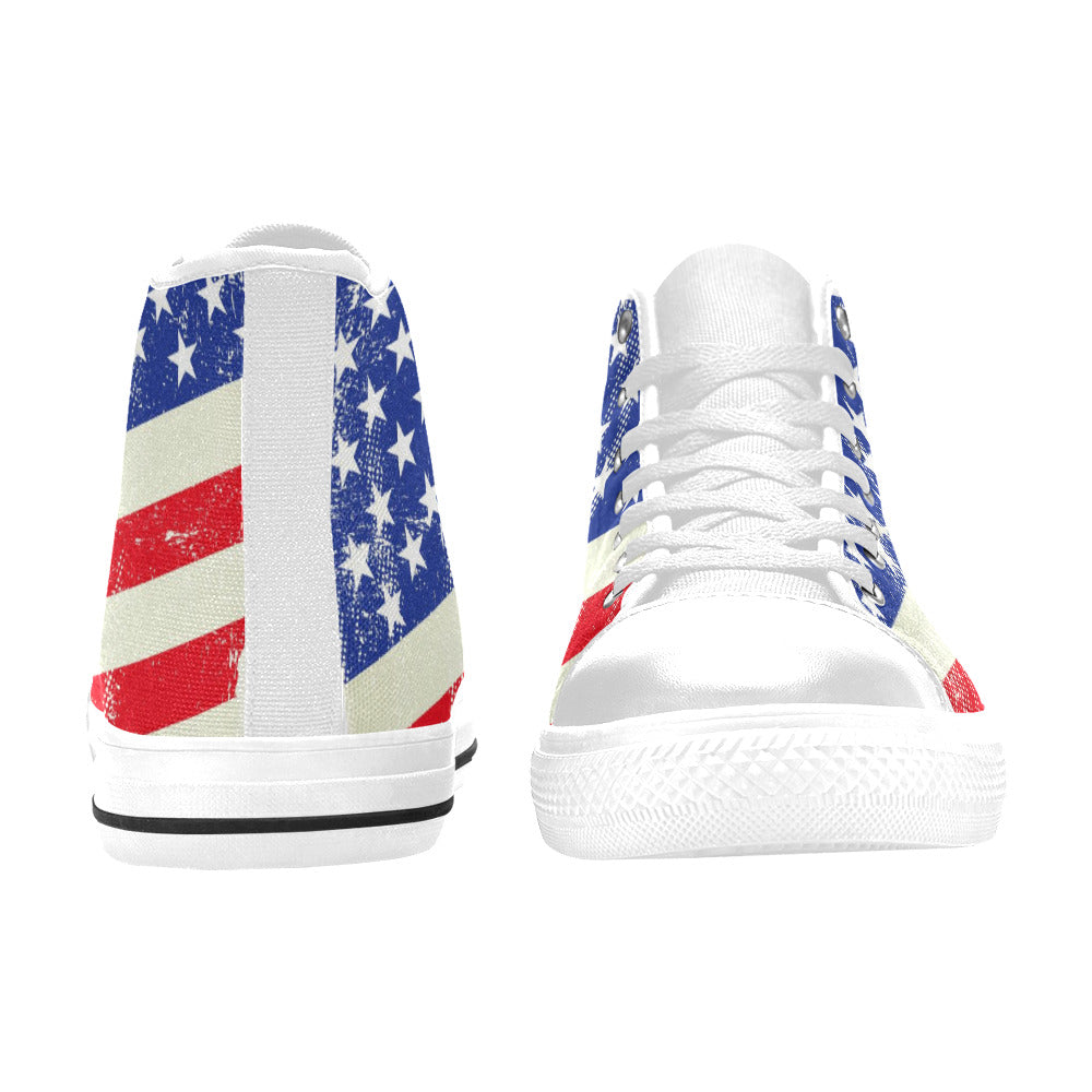 Aquila High Top Canvas Men's Shoes - "Americana" - Premium Canvas Men's Shoes from Concordia Style Boutique - Just $50.80! Shop now at Concordia Style Boutique