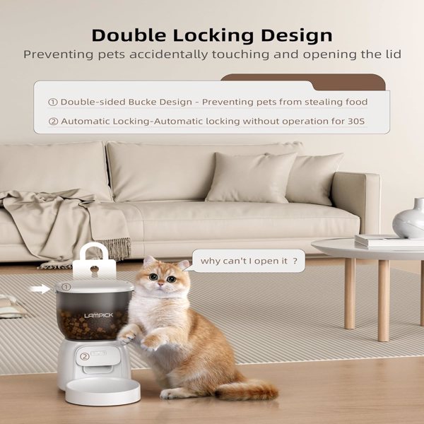 Automatic Cat Feeder - WiFi Cat Food Dispenser With APP Control - Concordia Style Boutique