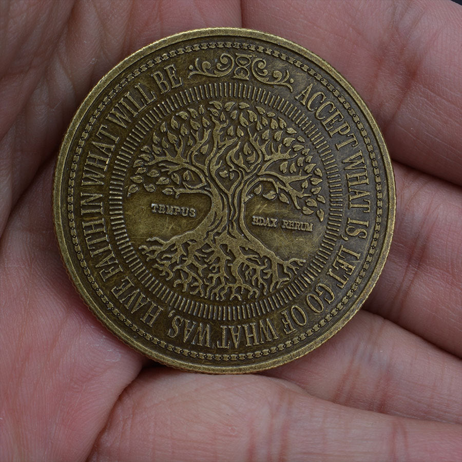 Embossed Tree Of Life Commemorative Coin - Concordia Style Boutique