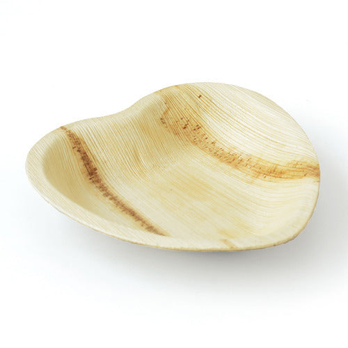 Heart Palm Leaf Plates - 6" Inch (Set of 50/100/200) - Naturally Biodegrade