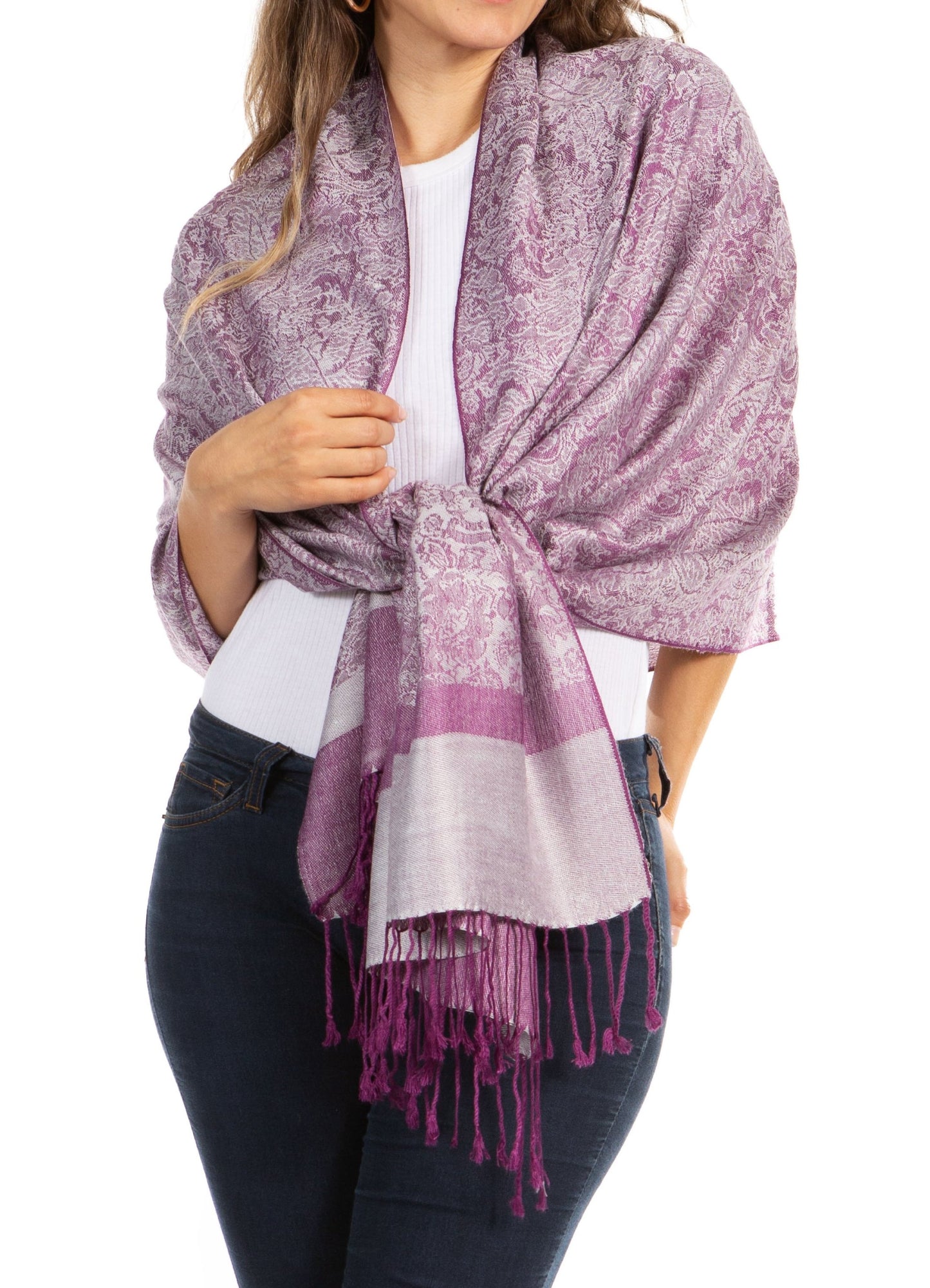 Sakkas 70" x 28" Paisley Self-Design Pashmina Shawl / Wrap / Stole - Premium scarf from Sakkas Store - Just $15.98! Shop now at Concordia Style Boutique