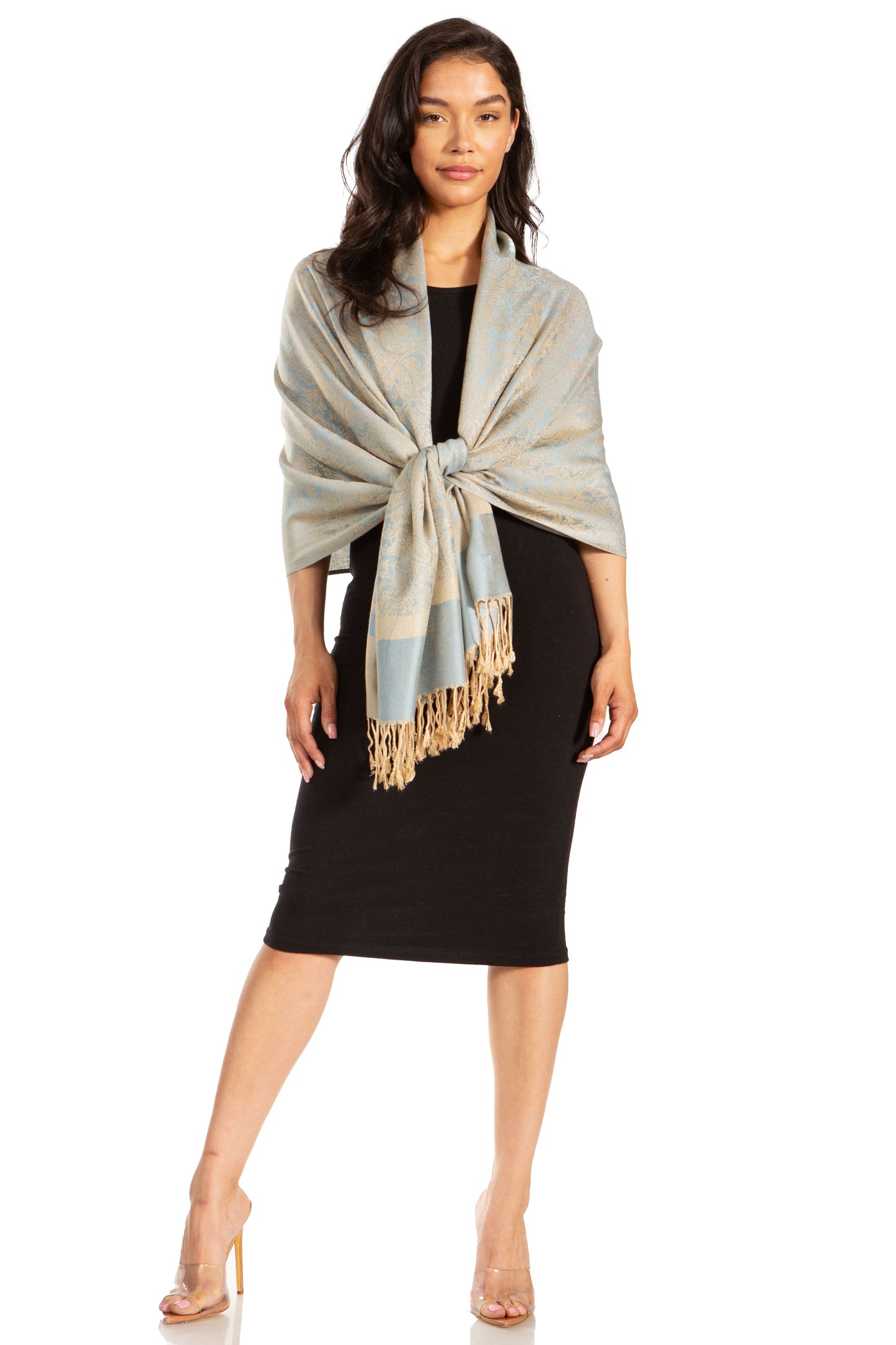 Sakkas 70" x 28" Paisley Self-Design Pashmina Shawl / Wrap / Stole - Premium scarf from Sakkas Store - Just $15.98! Shop now at Concordia Style Boutique