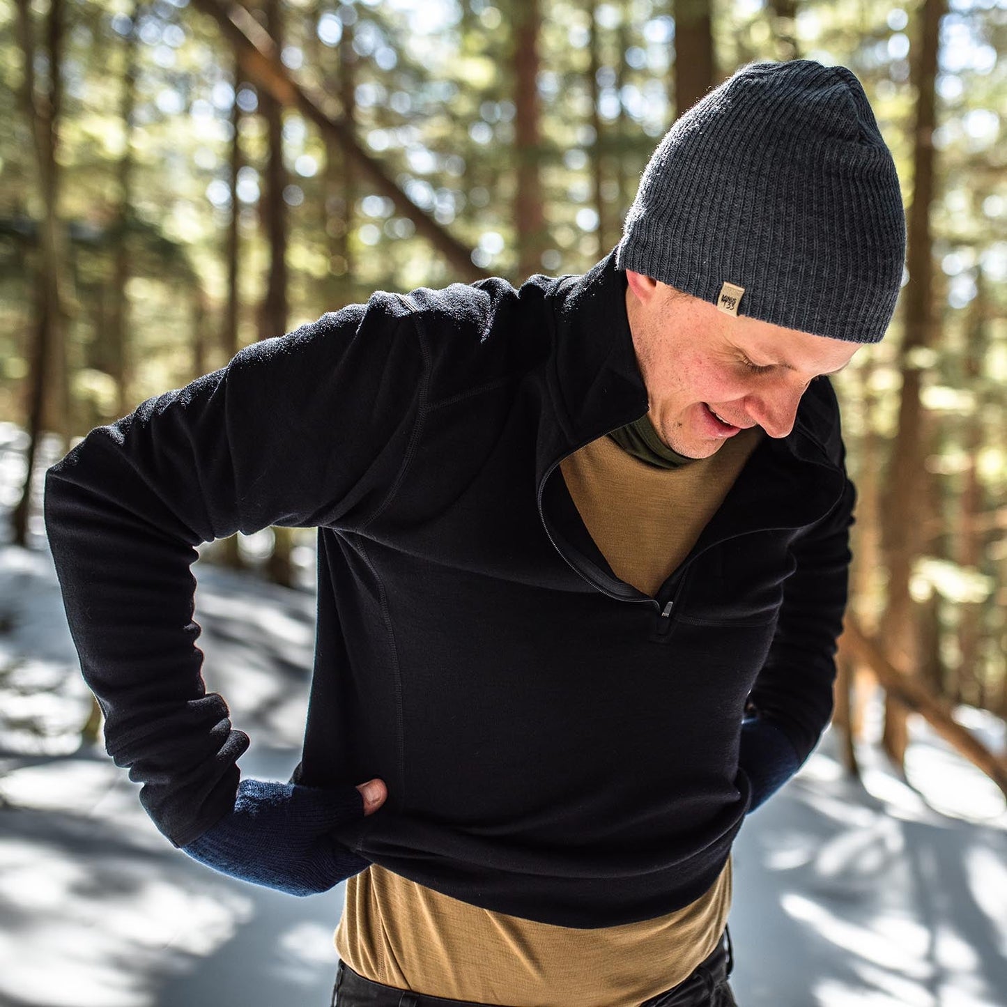 Heavyweight - Men's Wool 1/4 Zip Wilderness - Concordia Style Boutique