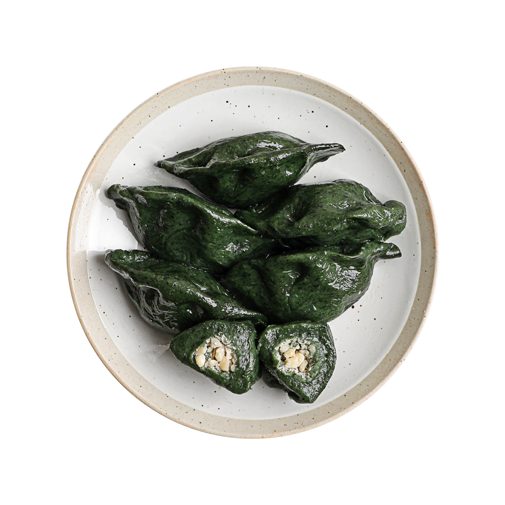 Jindo Moshi Ssuk Songpyeon (Ramie & Mugwort Halfmoon Shaped Rice Cake) - Concordia Style Boutique