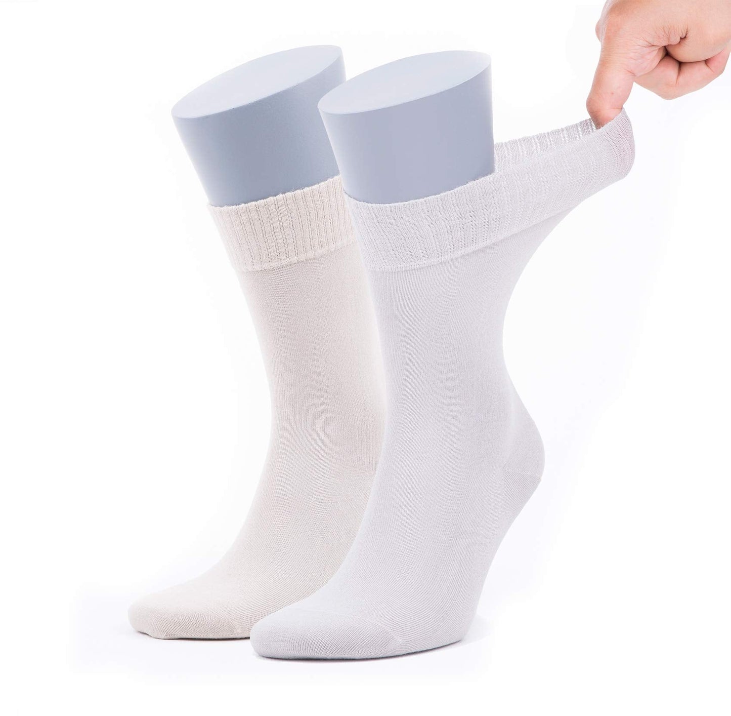 Menβs Bamboo Diabetic Socks 2-Pack - Ultra Thin