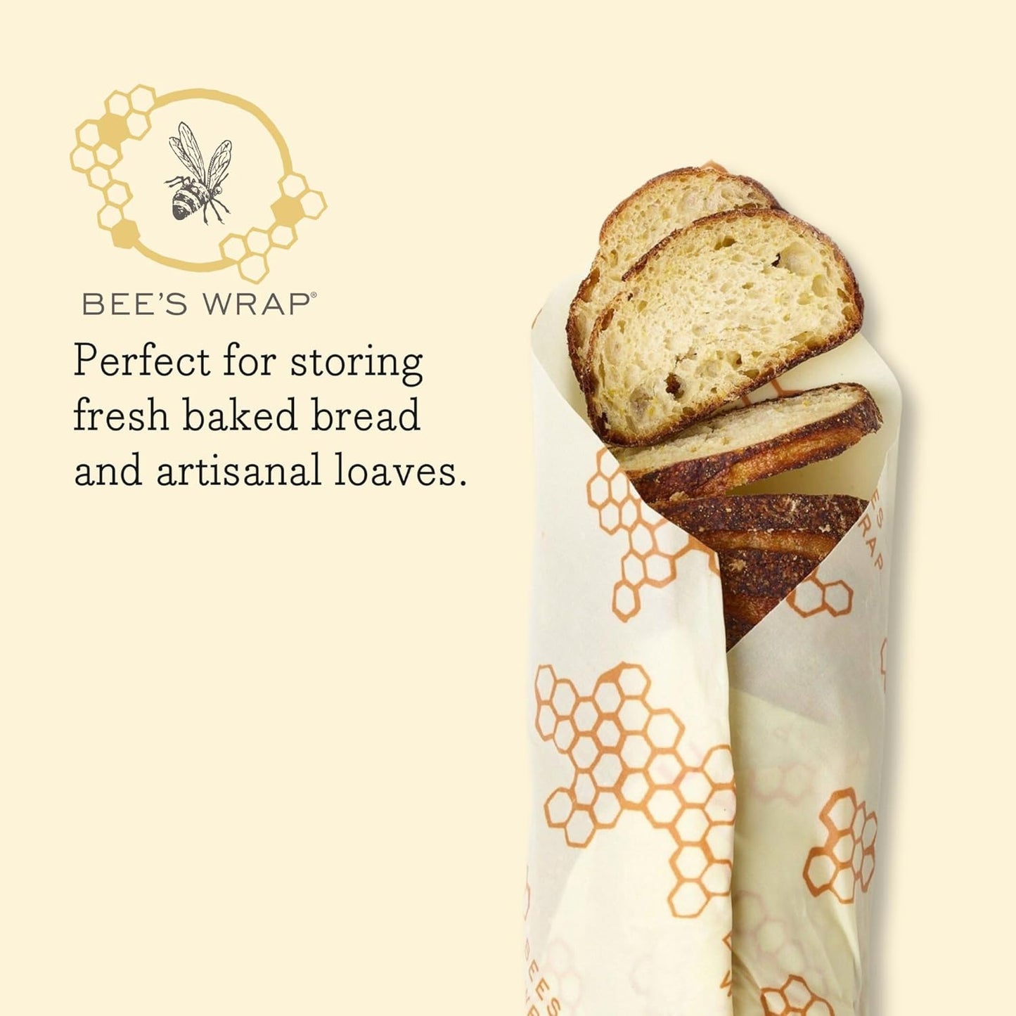 Bee's Wrap Reusable Beeswax Food Wraps - Made in the USA - Eco Friendly Beeswax Wraps for Food - Sustainable - Concordia Style Boutique