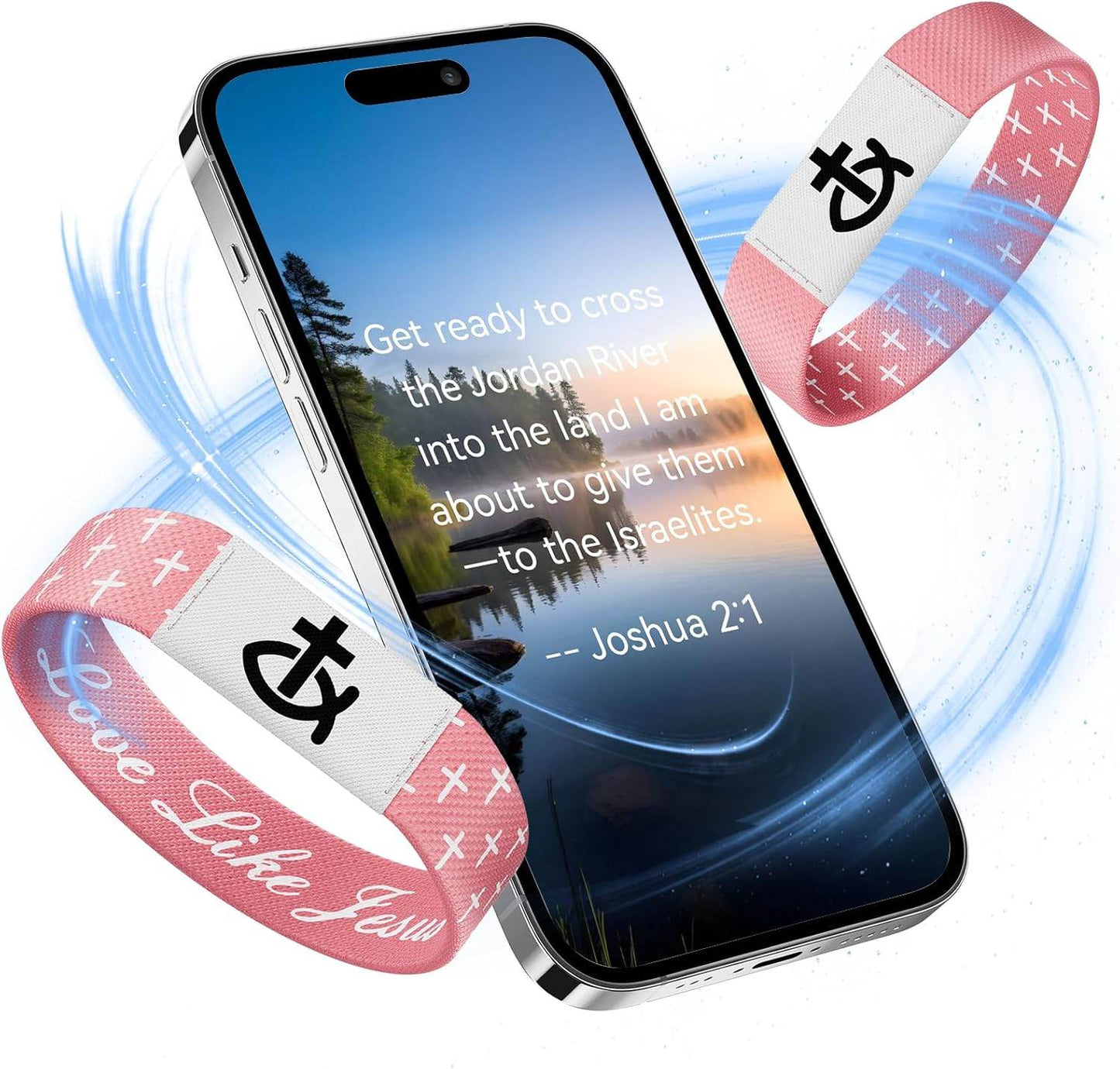 Bible Verse Bracelet, Wearable Scripture Bracelets with NFC, Jesus Bracelet for Spiritual Enrichment, Bible Verse Tapped via Smartphone, Christian Gift for Women, Men and Teens - Concordia Style Boutique