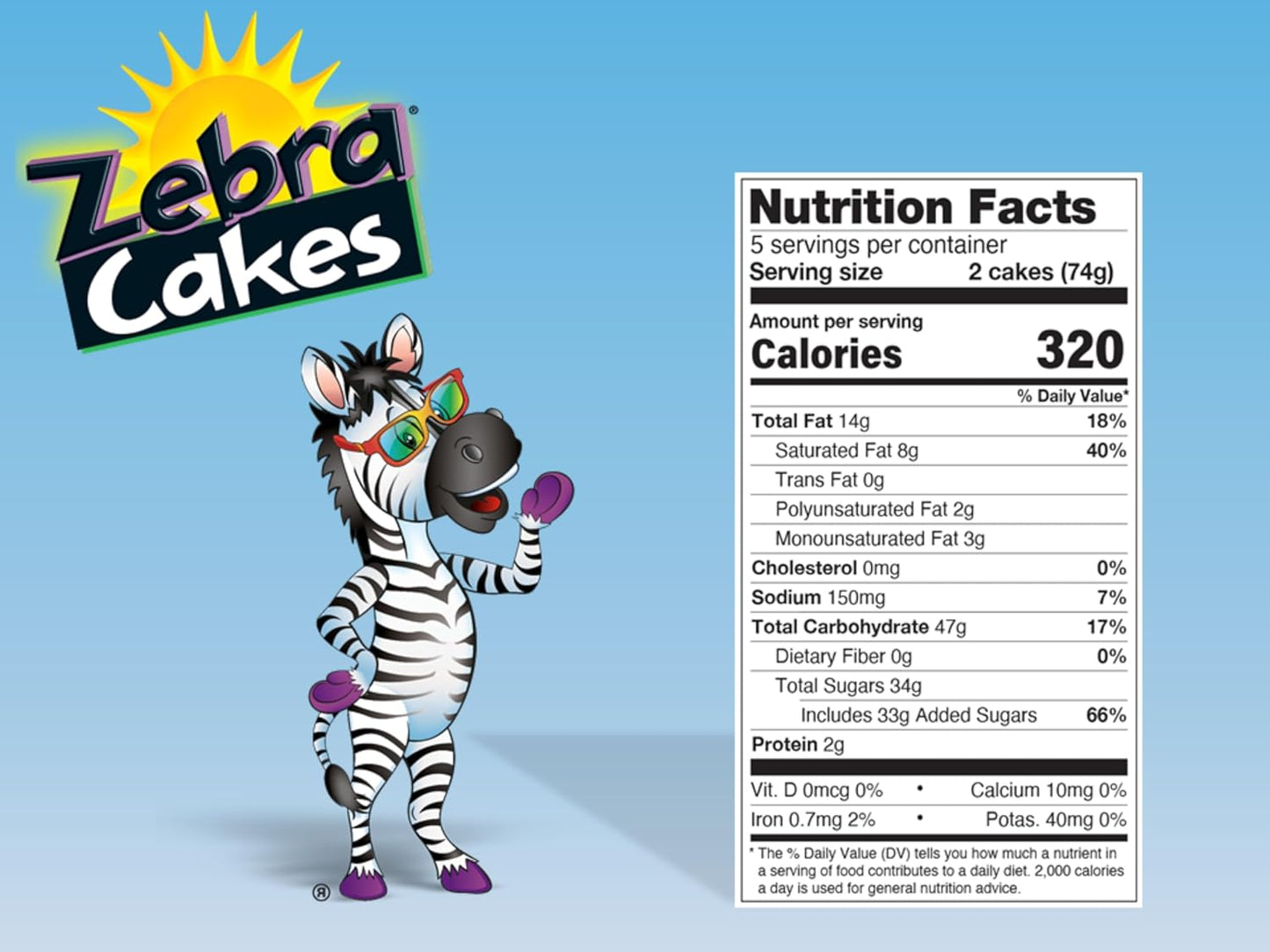 Little Debbie Zebra Cakes, 10 Twin-Wrapped Cakes, 13.0 OZ Box - Concordia Style Boutique