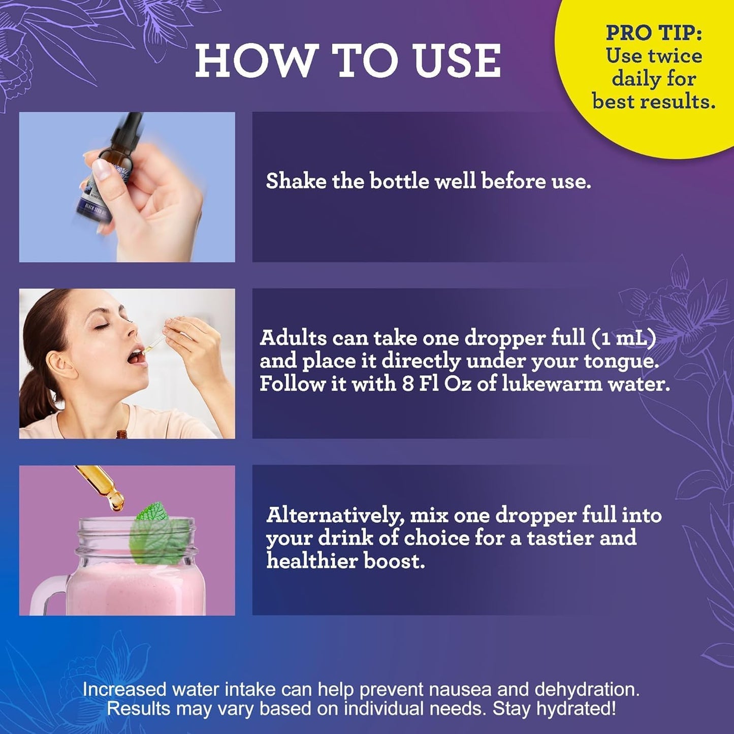 GuruNanda Black Seed Oil, Cold-Pressed Nigella Sativa - Concordia Style Boutique