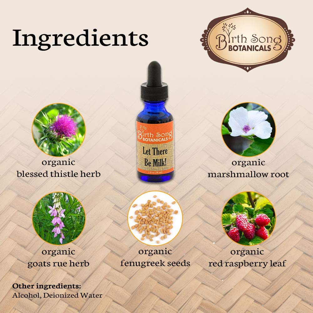 Let There Be Milk 2 oz. Herbal Lactation Tincture To Support Breast Milk Supply* For Breastfeeding and Pumping Moms - Concordia Style Boutique